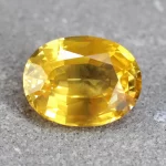 oval cut yellow sapphire